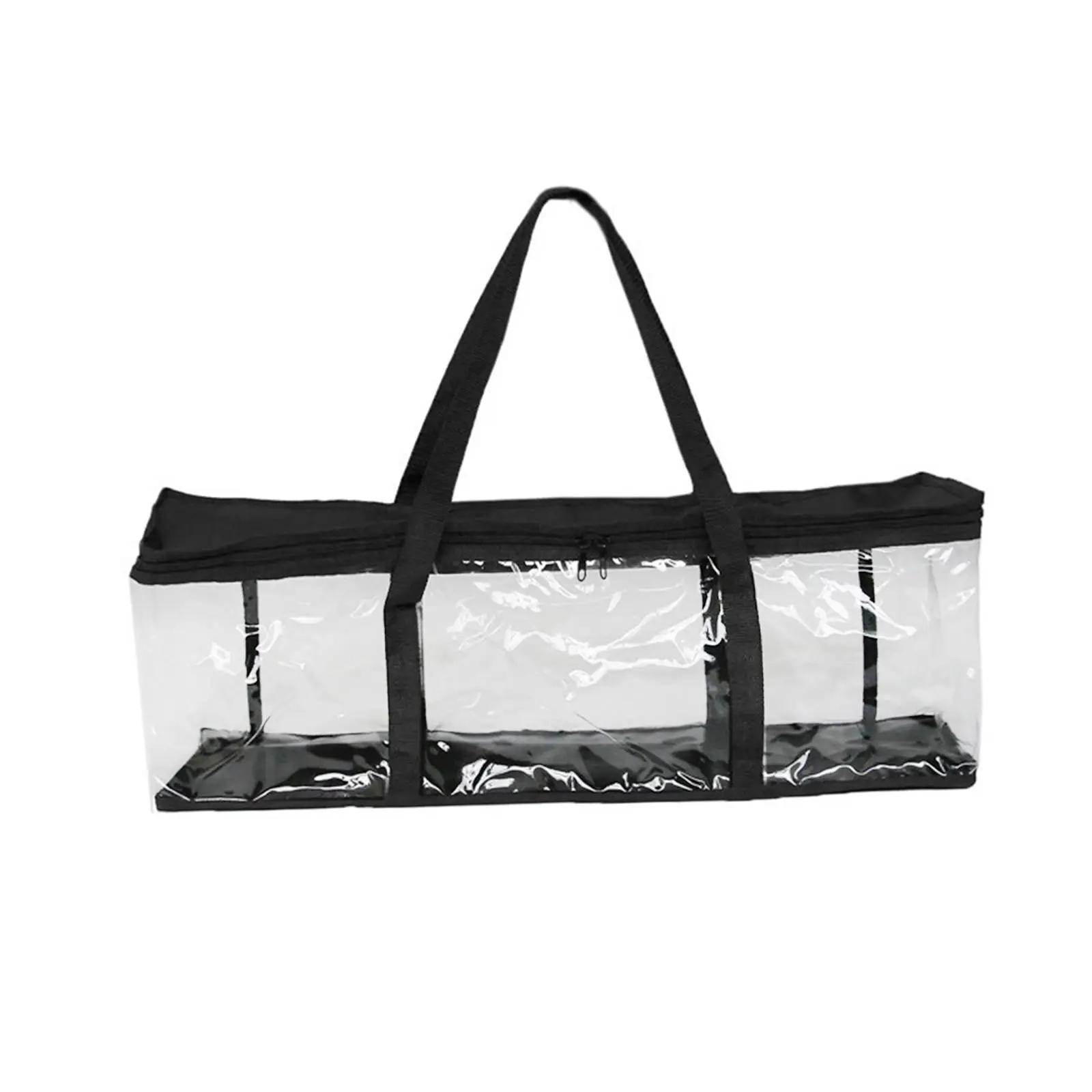 CD Storage Bag CD Holder Case with Handles ,Display Clear Window Transparent ,CD Rack Portable,Protective Zipper Media Case