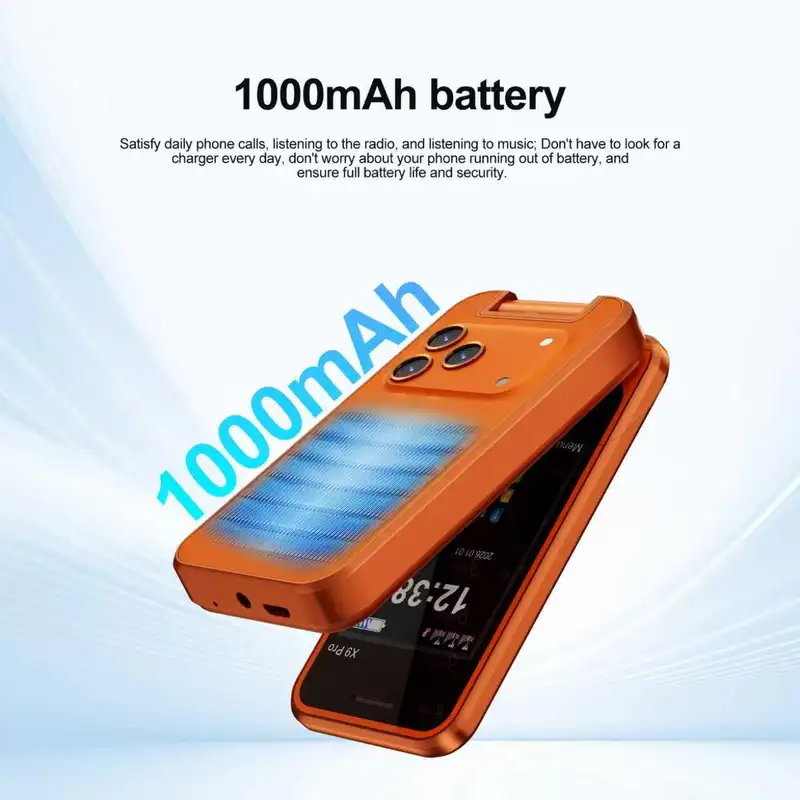 NEW SERVO X9 PRO Flip Mobile Phone 3 SIM Standby Blacklist Magic Voice Speed Dial MP4 Player FM Radio 2G GSM Foldable Cellphones - Image 6