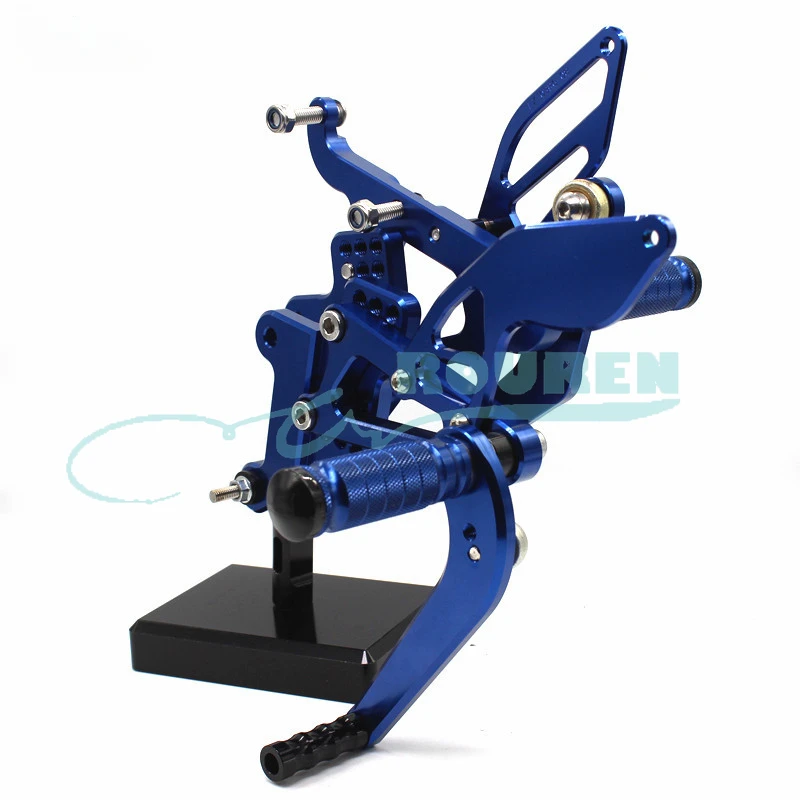 

Rear Set Stand Footpegs Motorcycle Rearset Footrest Foot Pedal Pegs for YAMAHA YZF R6 2006-2016 Adjustable Shift Lever Bracket