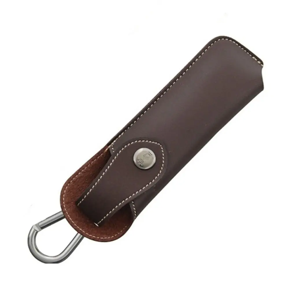 Flashlight Belt Loop Case Holder Leather Knife Sheath Protective Cover Pocket Hunt Camp Outdoor Carry Equipment