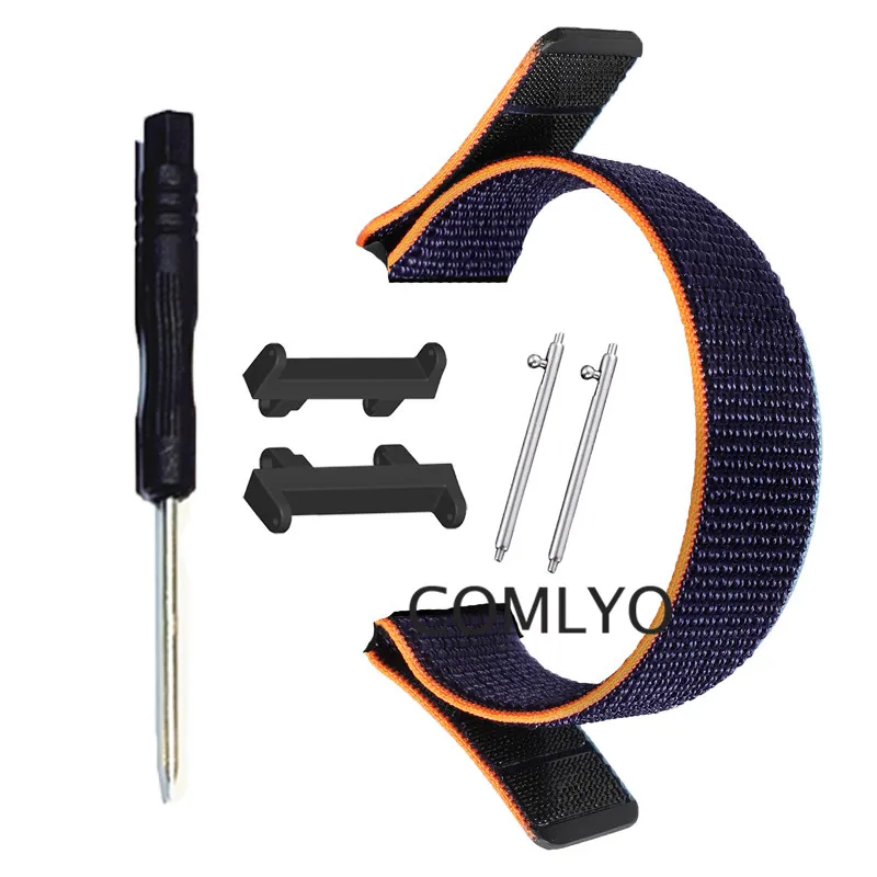 Amazfit T-Rex 2 T Rex Trex 2 스트랩 나일론 시계 밴드, 후크 앤 룩 소프트 벨트 팔찌, 신제품