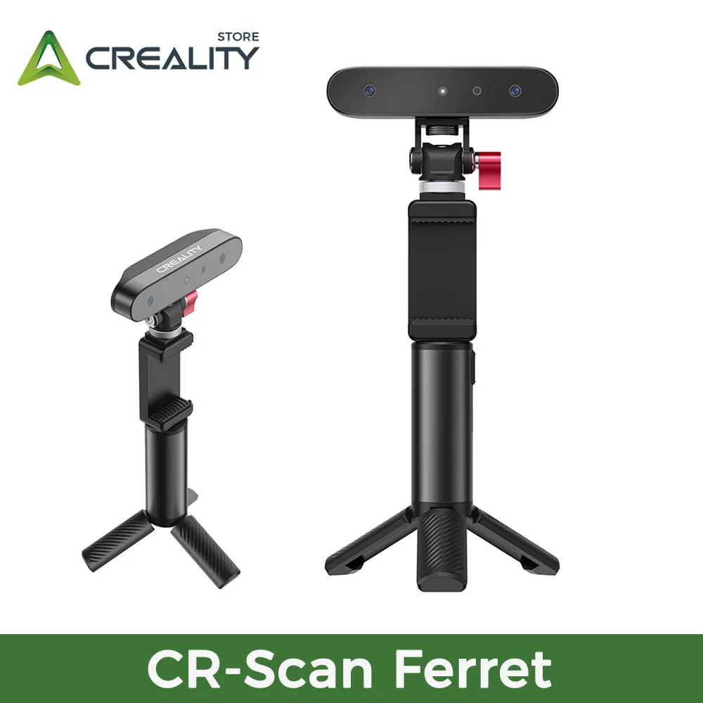 Creality CR-Scan 페릿 3D 스캐너, 듀얼 모드 스캐닝, 광범위 스캐닝, 0.1mm 고정밀 모드 포함, 105g, 30fps 