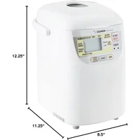 BB-HAC10 Home Bakery 1-Pound-Loaf Programmable Mini Breadmaker, White 2