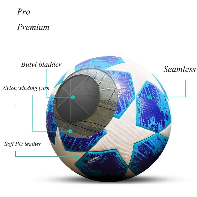 Profesyonel futbol topu Premier yüksek kalite standart boyut 4 5 maç  topları eğitim PU dikişsiz resmi spor ligi futbol - AliExpress