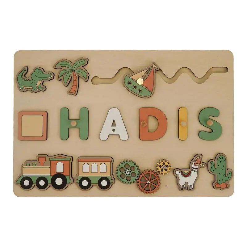 

Wooden Name Puzzles Wooden Alphabet Game Puzzle And Letters Educational Toys For Toddler Activities And Learning