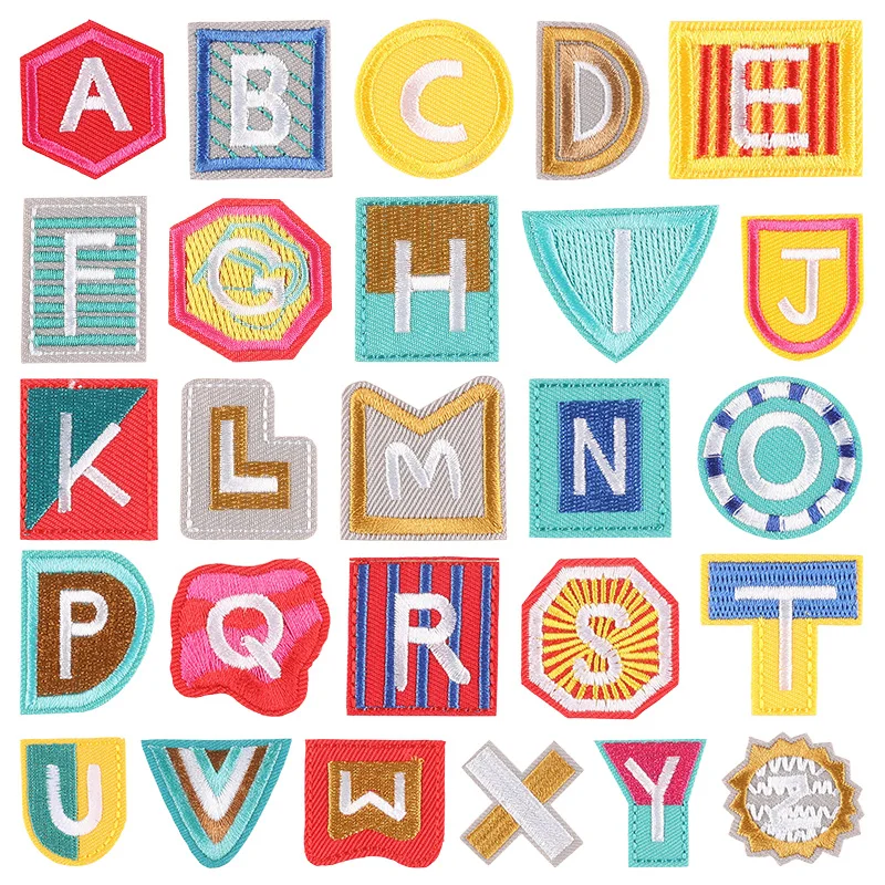 Miniblings Lettera iniziali Alfabeto ABC Hotfix Patch 5 cm di Patch Lettera T Toppe termoadesive I Bambini ASSE Patch per la Stiratura