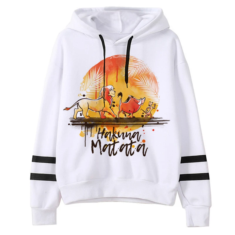 comfy hoodie Disney The Lion King Hoodies Women men Funny Simba Anime Hakuna Matata Kawaii Sweatshirts cute cartoon Hoody pullover Female cute sweatshirts for girls Hoodies & Sweatshirts