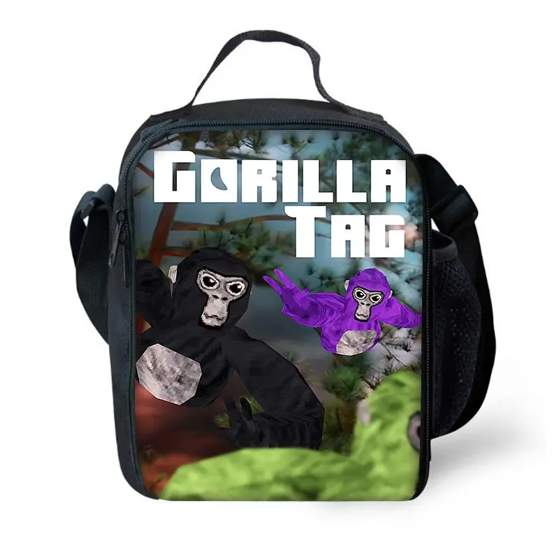 Cartoon Novelty Cool Gorilla Children's Backpack with Lunch and Pencil Bags - Perfect Gift