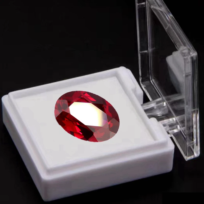 Loser Rubinstein, natürlicher Schnitt, 13 x 18 mm, 16,0 ct, ovaler, facettierter VVS-Edelstein für DIY-Schmuckmaterialien, Sammel-Edelstein – Detail 7