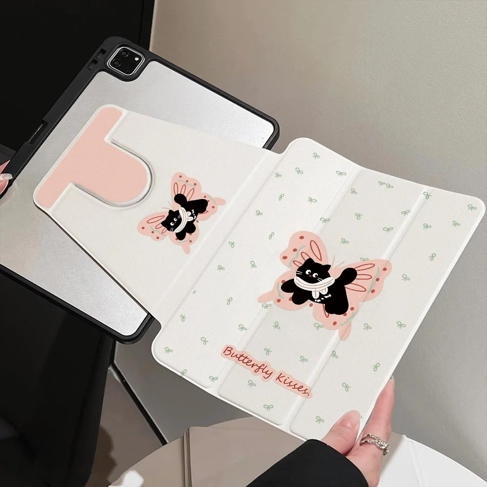 Artistic 360° Rotatable Tri-Fold Tablet Cover - Black & White Animal Collection