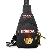 2024 New Fashionable Children's Canvas Small Chest Bag Customized for Roblox Cute Casual Shoulder Messenger Bag for Students 1