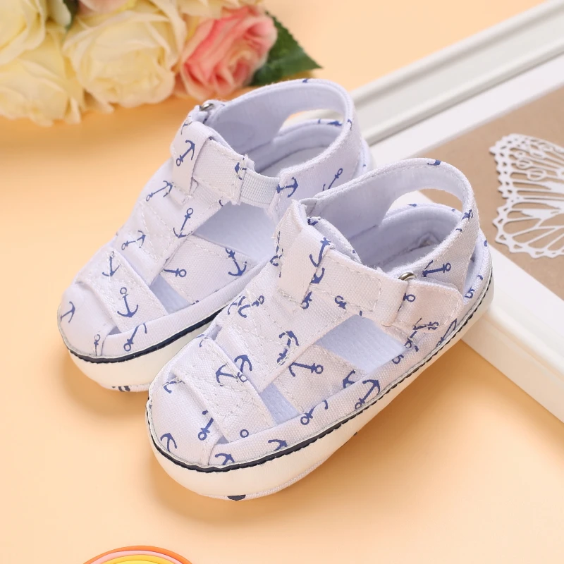 Newborn Toddler Shoes Baby Soft Soled Sandals Lace Soft Soled Shoes Beach Shoes  Slippers Non Slip Sandals 0-18M First Walkers