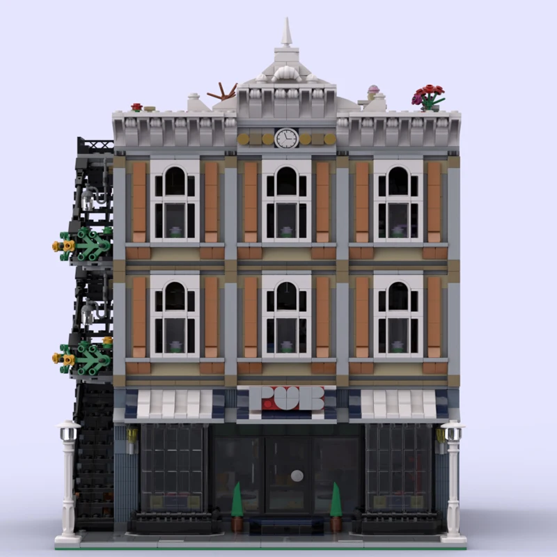 

Creative Expert Town Square Bar Model Replacement Assembly Square Moc-10255 Modular Building Block Adults Toys Teens Gift