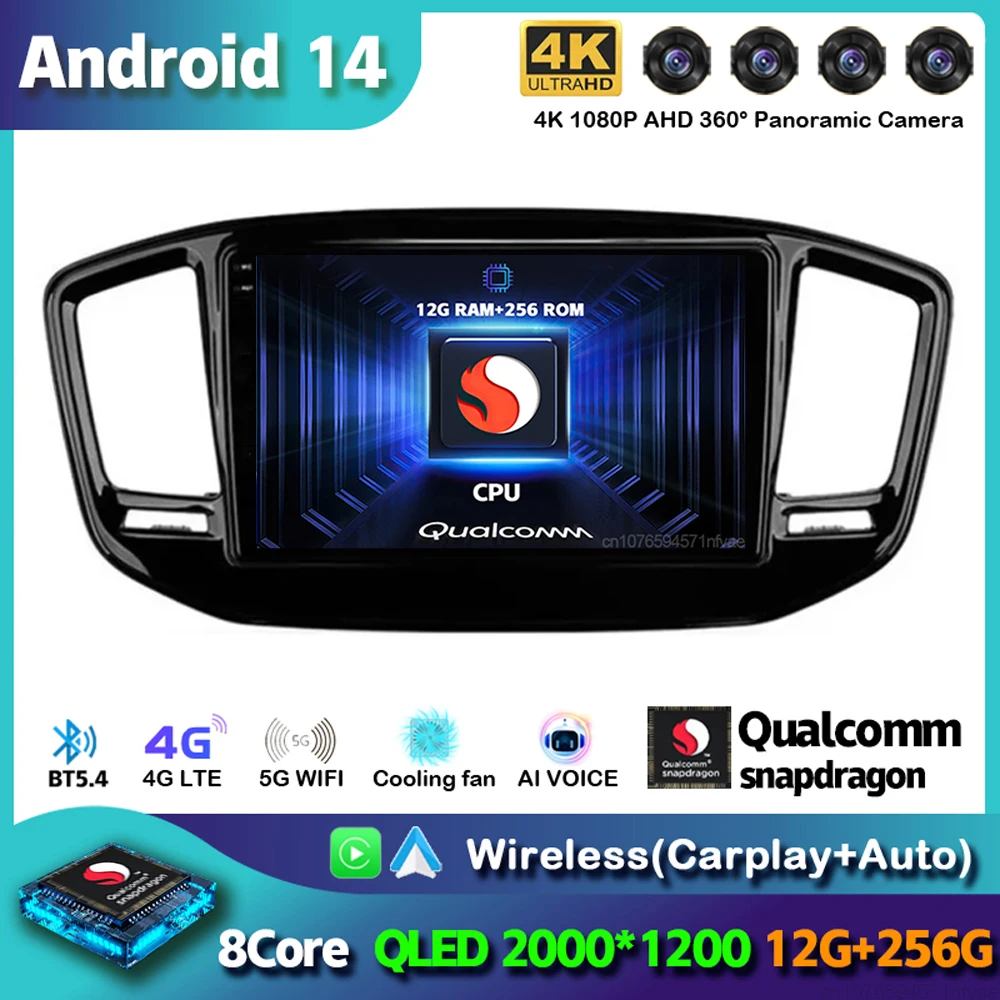 

Android 14 Carplay Car Radio For Geely Emgrand X7 Vision X6 Haoqing SUV 2014-2020 Multimedia Video Player Navigation GPS No 2din