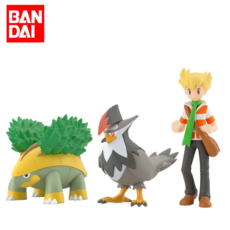 

Bandai Pokémon Scale World Barry Staraptor Grotle Pokémon Diamond and Pearl PVC Action Figure Anime Model Toys Collection Gift