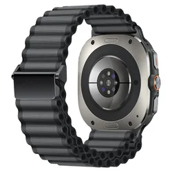 Premium Nylon Sport Strap for Galaxy Watch Ultra - Durable Trail Wristband Bracelet (Dark Grey)