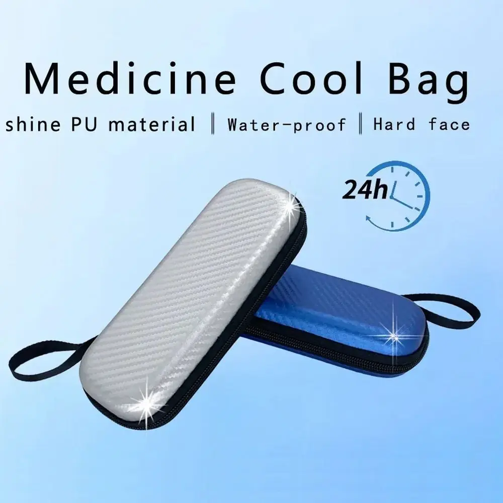 

PU Insulin Cooling Bag Portable Waterproof Thermal Insulated Pocket Pill Protector Medicine Travel Cooler Diabetics