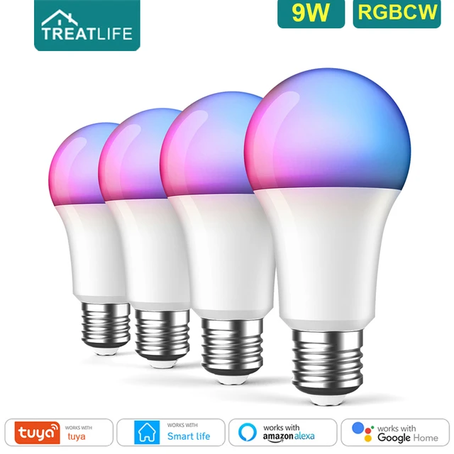 Bombillo Inteligente Multicolor Rgbw Luz Blanca Alexa Google