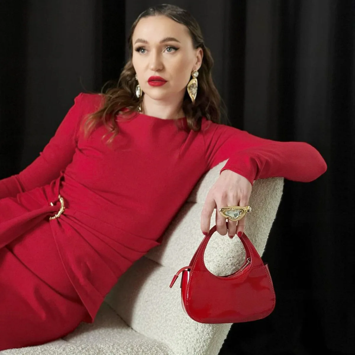 Black Fashion Lace-Up Long Dress For Women Skinny High Waist Patchwork Side Split Elegant Dress Female Party Maxi Dress