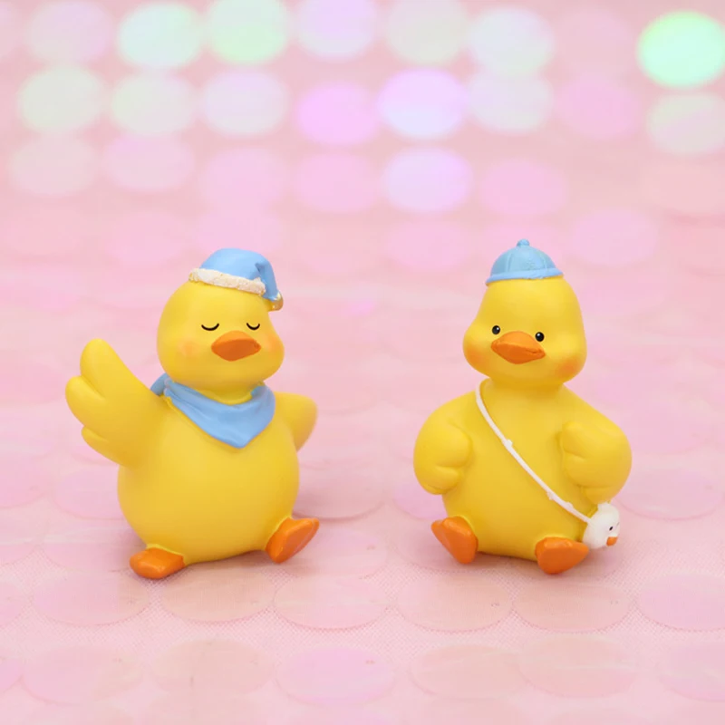 Car Interior Cute Duck Personality Model Anime Mini Dolls Interior Accessories Interior Accessories Car Decoration A