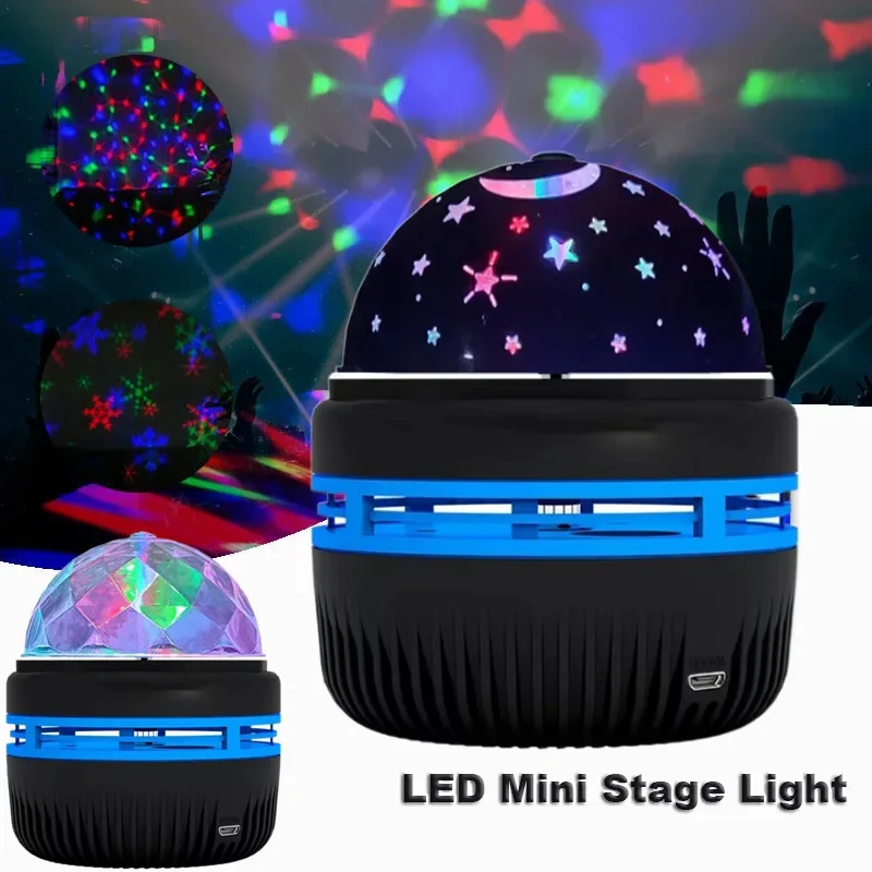 Galaxy Projector 5V Star Sky Colorful Display USB Auto-Rotating Ambiance For Bedrooms Gaming Room Party