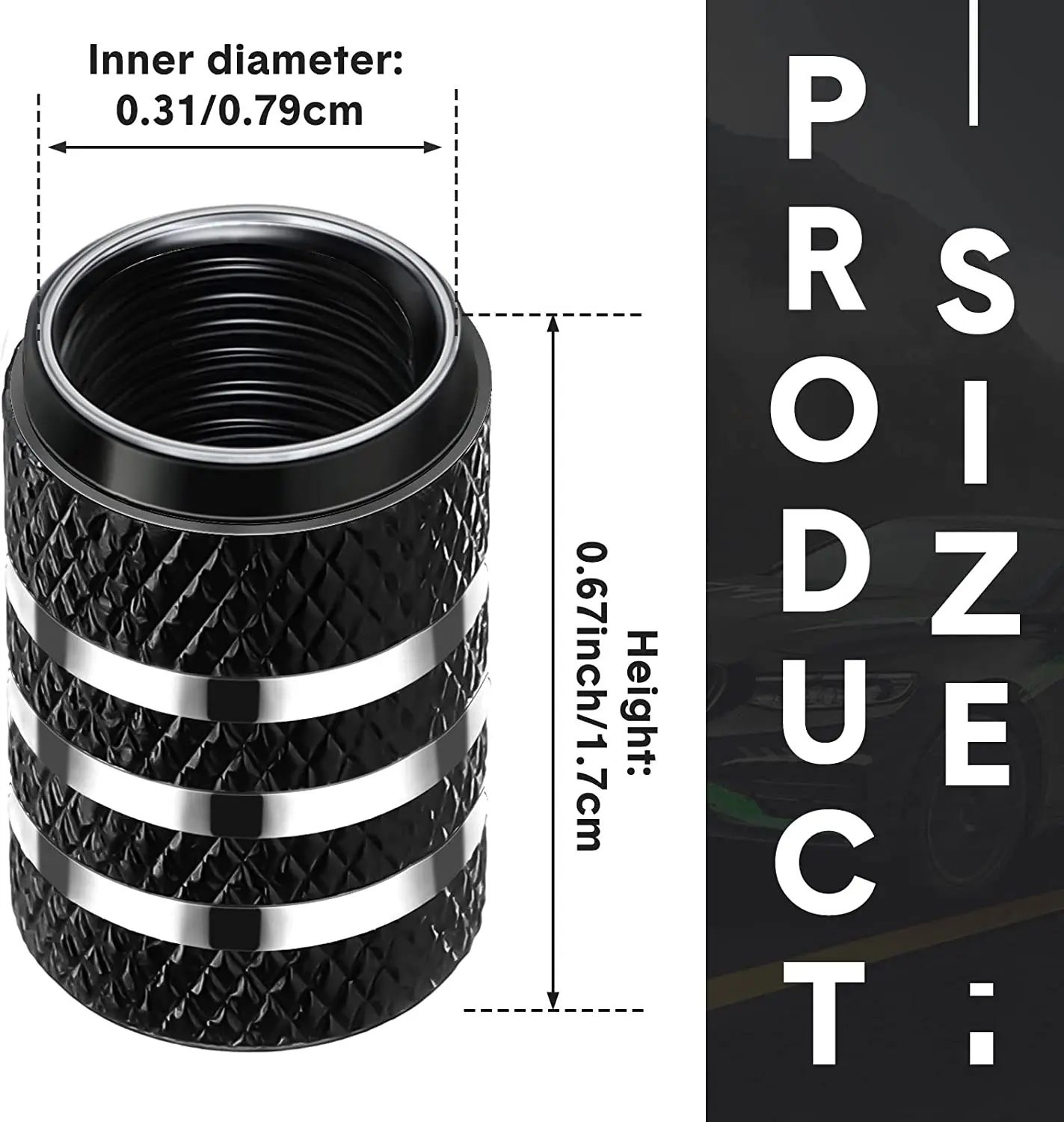 Aluminum Alloy Waterproof Tire Valve Stem Caps - Universal Fit