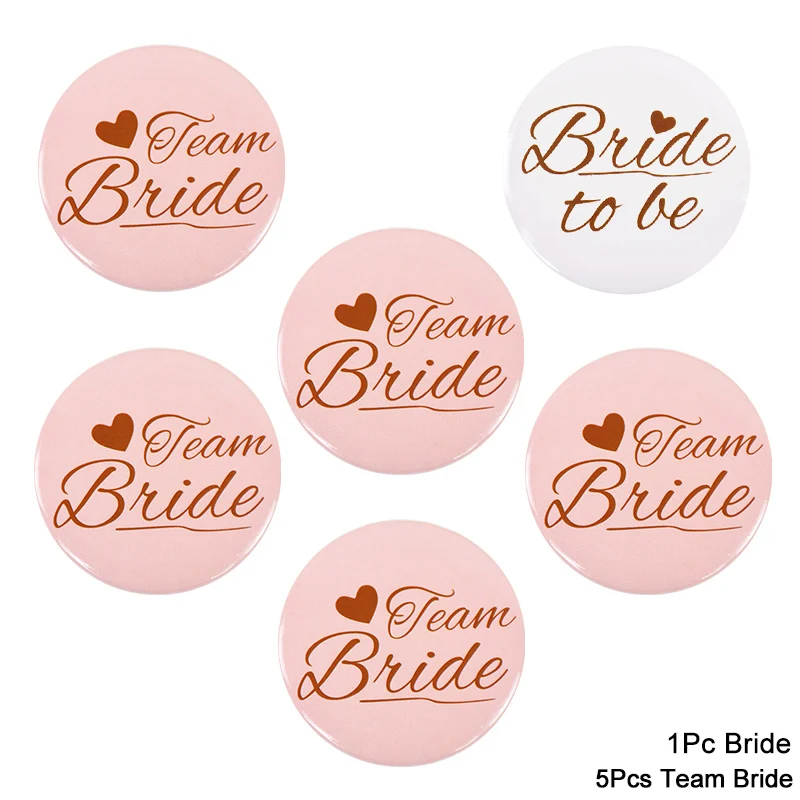 Bride to Be & Team Bride Badges - Perfect for Bridal Showers, Bachelorette Parties, and Hen Night Celebrations