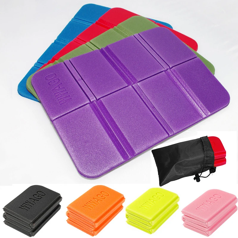 Beach Camping Mat Foldable Portable Small Picnic Pad Waterproof Moisture-proof Pads Outdoor XPE Foam Folding Seat Cushion 1pc camping mats