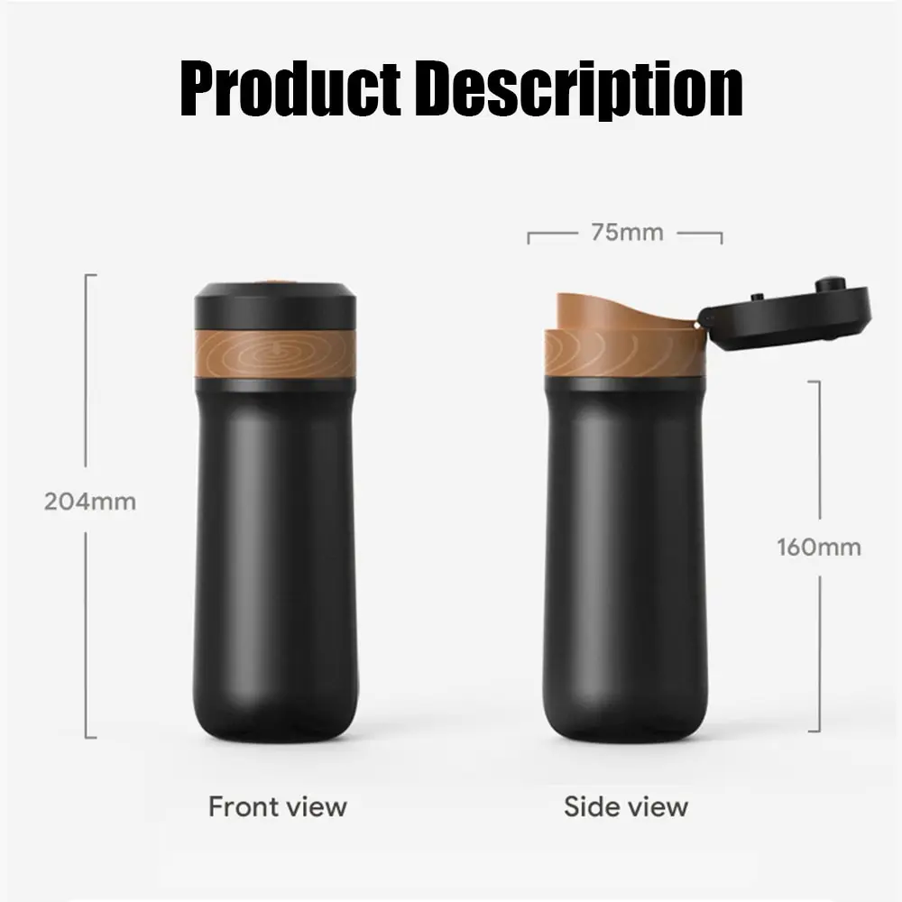 French Press Coffee Maker 2-Layer Filter Mesh for Travel - Image 6