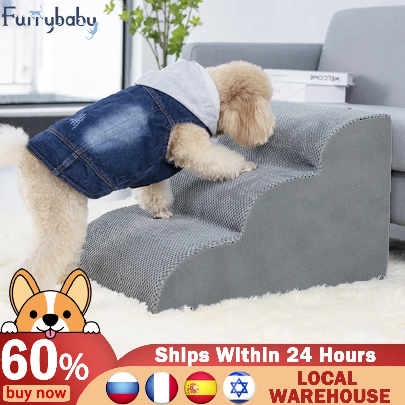 Dog Steps Puppy Stairs Pet 3 Steps Stairs For Small Dog Cat Pet Ramp