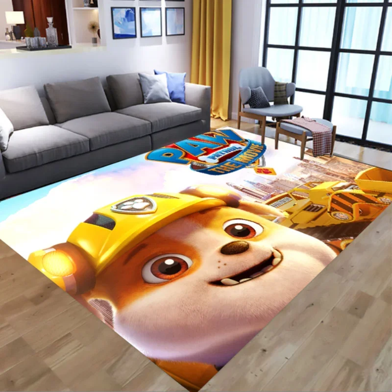 Alfombra antideslizante de la Patrulla Canina para baño, alfombra de franela Chase Skye para sala de estar y dormitorio, alfombra para gatear con dibujos animados de Anime de la patrulla canina para n