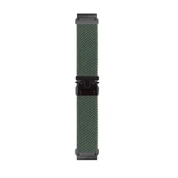 Garmin Quickfit Parachute - Style Nylon Canvas Watch Strap with Buckle Adjustment - 22mm (Army Green)
