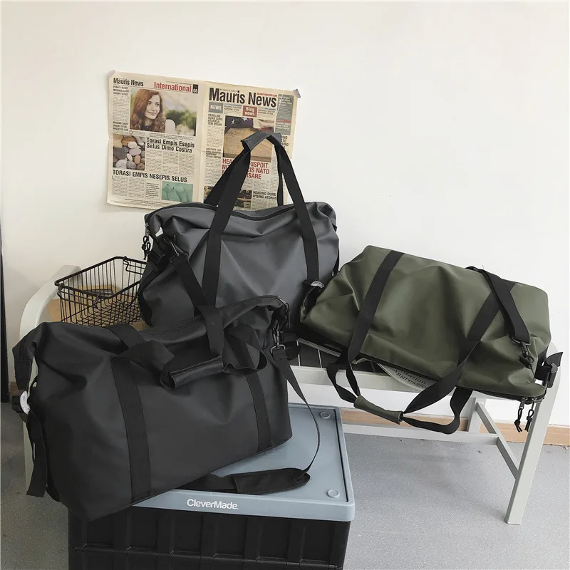 Designer Fitness Travel Tote Unisex Fashionable Large-Capacity Travel Bags Men Simple Black Sports Women's Shoulder Bag 2021 sac