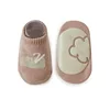 5Pairs/lot 2024 New 0-5Years Anti-slip Non Skid Ankle Socks With Grips For Baby Toddler Kids Boys Girls All Seasons Cotton Socks 6
