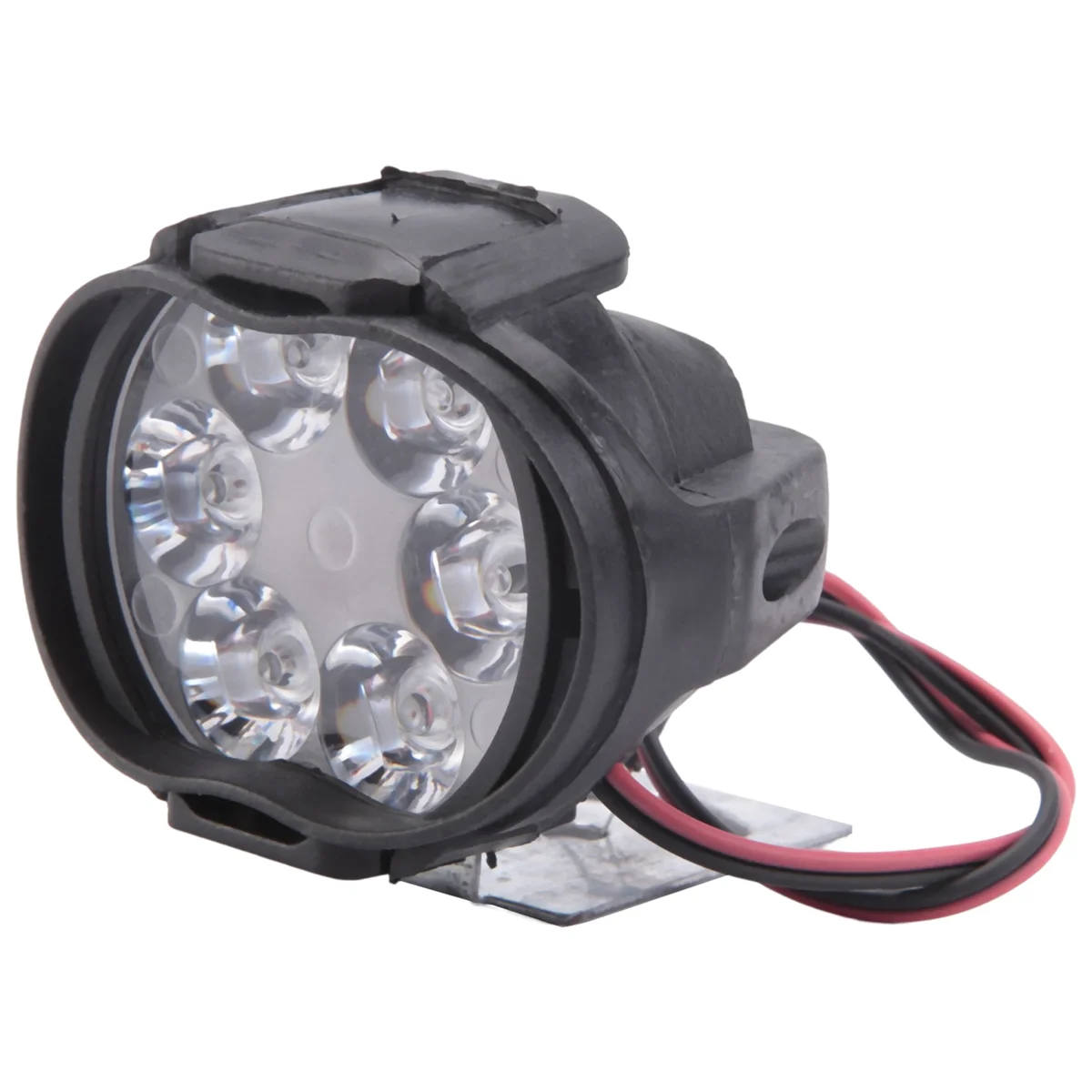 오토바이 헤드라이트 어셈블리, 범용 스쿠터 ATV 안개 스포트라이트, 6 LED, 10W, 1000Lm, 2 개