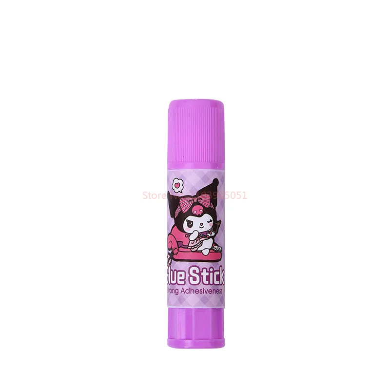 4/24pcs Sanrio Cartoon Solid Glue Stick Cute Kurome Melody Student DIY High Viscosity Stationery Gift,glue stick