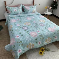 Retro Patterns Summer Thin Quilt Comforter Soft Air Conditioning Twin Queen Coverlet  bedspread покрывало copriletto 4
