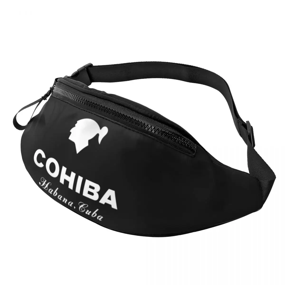

Cuban Cohiba Cigars Fanny Pack Men Women Custom Crossbody Waist Bag for Traveling Phone Money Pouch