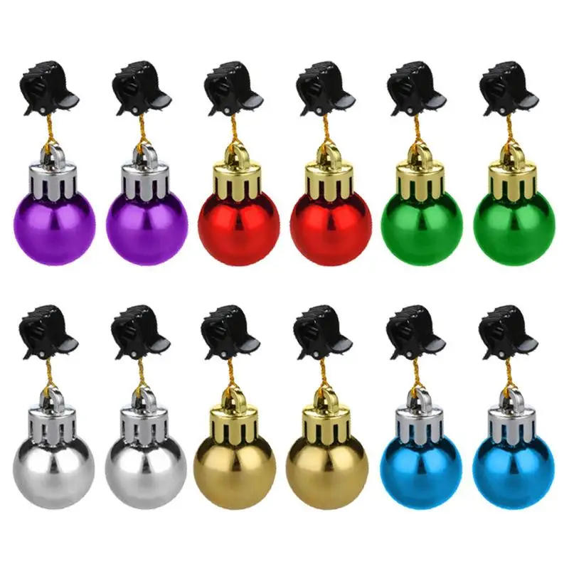 Christmas Bell For Beard Christmas Beard Baubles Ornaments Santa Claus Bells Colorful Facial Hair Baubles For christmas beard ornaments