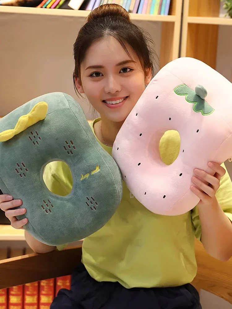 Cute Cartoon Children's Sp Pillow Ne Support Plu Material PP Cotton Filled Office Nap Pillow Student School Scene