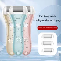 Mi Electric Pedicure Foot File USB Rechargeable Power Display ,3pcs Grinding Exfoliator Replacement Heads For Heel Callus Remove 1