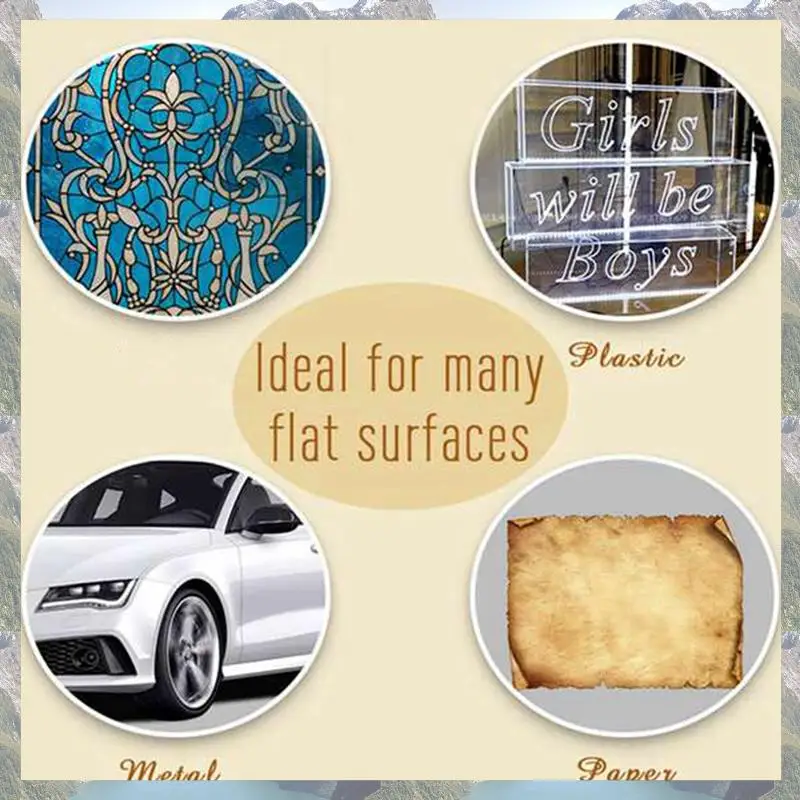 2025 Trend 3X 경사 파인 라인 페인트 펜, 라벨 디테일링 파인 라인 유체 작가 페인트 애플리케이터 펜, 락 칩용, 1