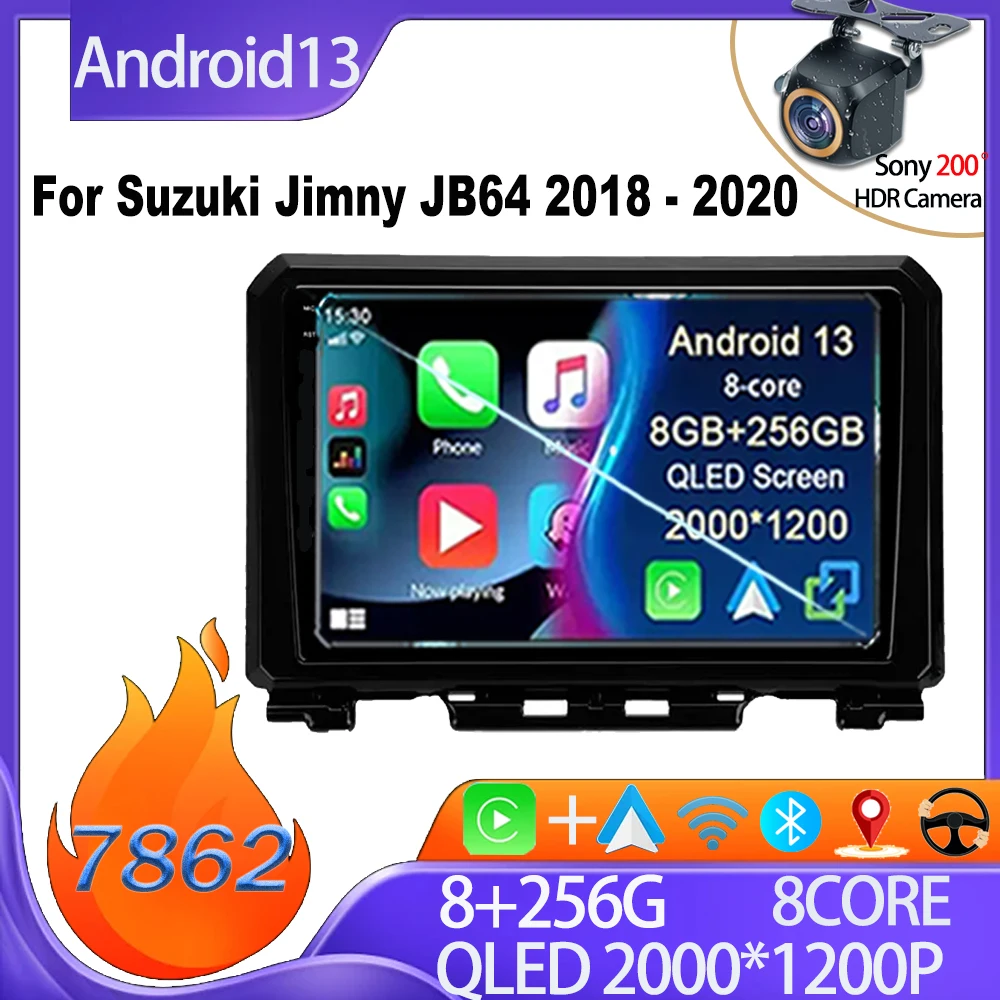 

Авторадио для Suzuki Jimny JB64 2018 - 2020 Carplay сенсорный экран мультимедийный плеер Bluetooth задняя камера видеорегистратор зеркальная ссылка