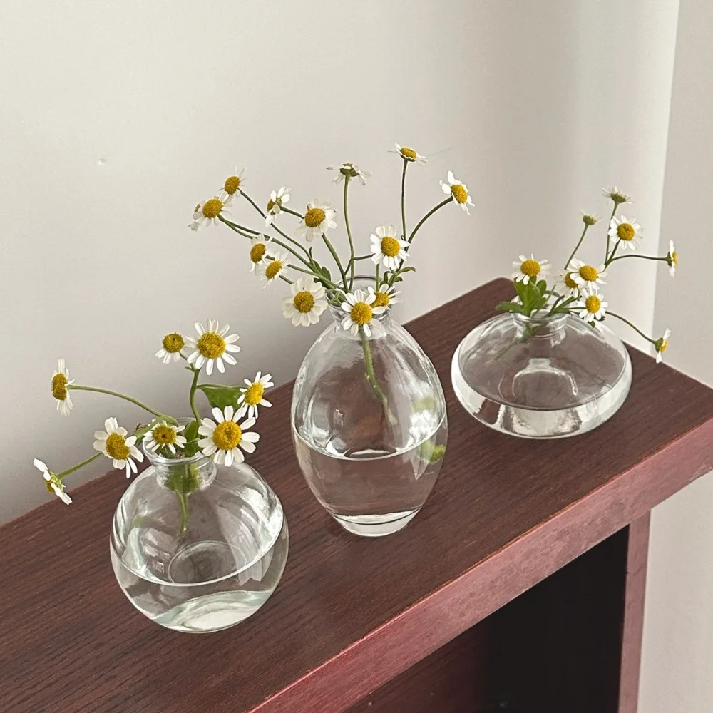 Vaso In Vetro Trasparente Koomuao | Forma Diamante, Per Idroponica O Fiori, 14,5x7 Cm (piccolo) - 2