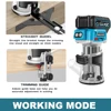 6 Speeds Brushless Electric Hand Trimmer Cordless Wood Router Woodworking Engraving Slotting Diy Tools for Makita 18V Battery 4