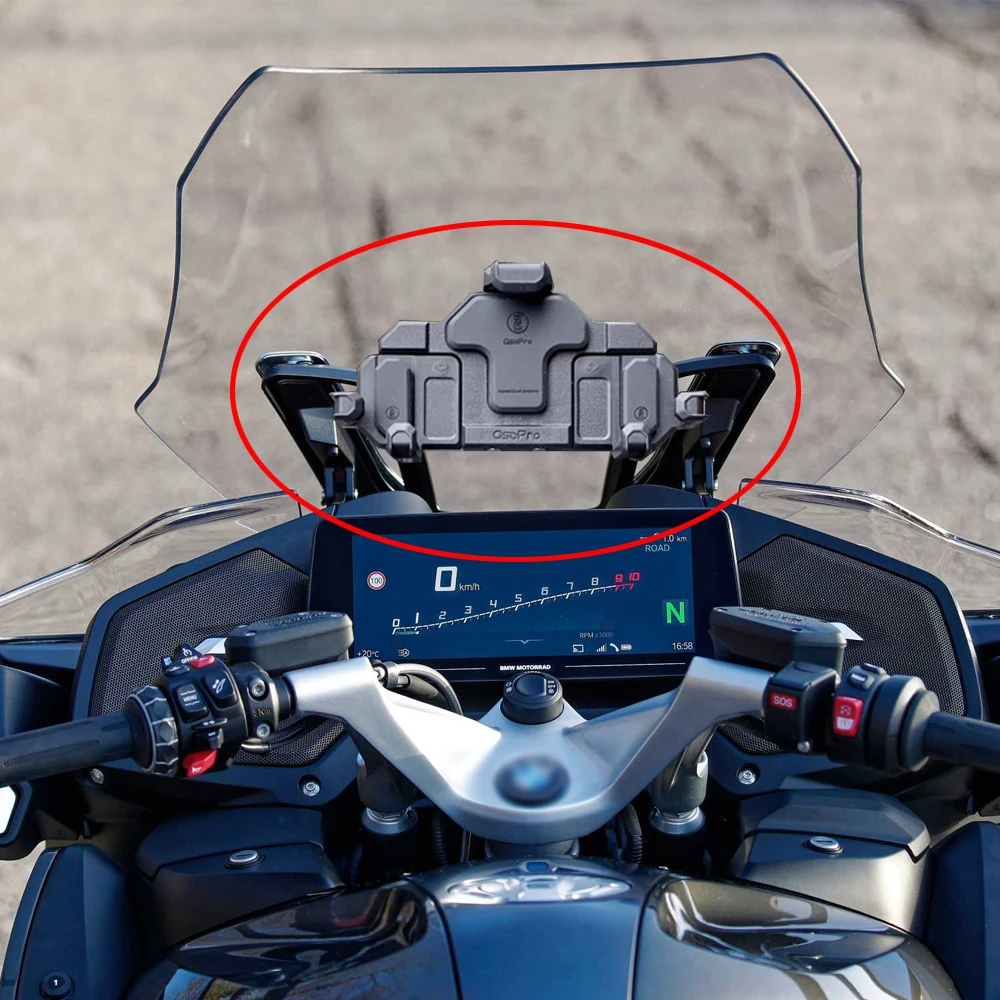 SpeedoAngels Proteggi Schermo Per BMW R1250RT (2021-): 3 Pellicole Ultra Trasparenti, Kit Di Montaggio Incluso