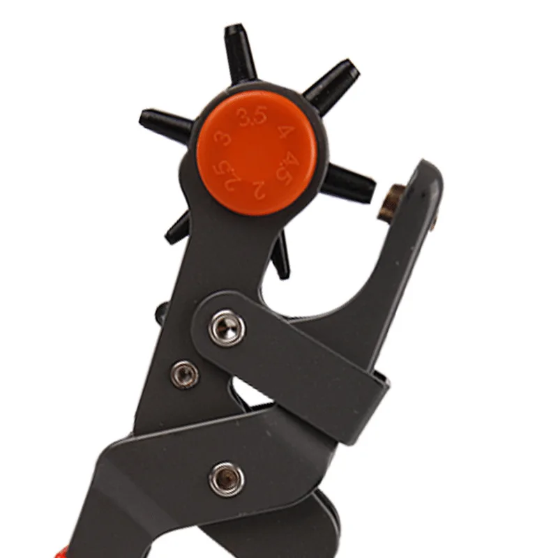 KRABALL Leather Hole Punch Tools Multifunctional Carbon Steel Belt Puncher Punching Tool Belt Hole Puncher Leather Crafts Tool