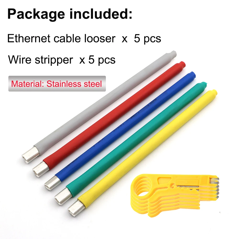 xintylink Networking engineer tools Network wire looser for CAT5 CAT6 Ethermet cable releaser twisted wire core separater wire line tester Networking Tools