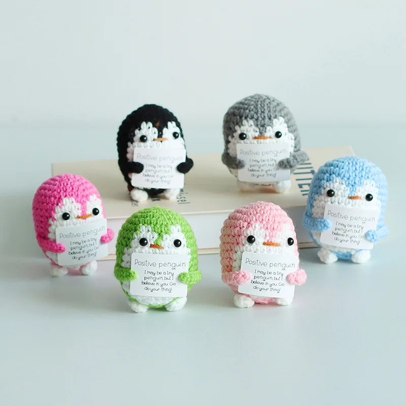 Pesciolino All'uncinetto Motivazionale - Bambola Emotiva In Cotone Per Desktop E Decorazione