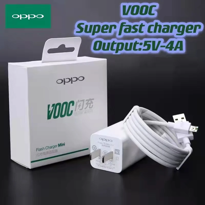 Оригинальное зарядное устройство OPPO Super VOOC 20 Вт 5 В/4A настенное Micro/Type-C для